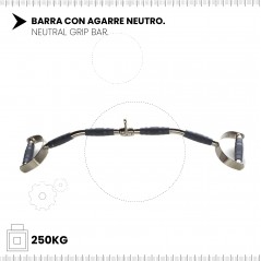 Barra recta con agarre neutro